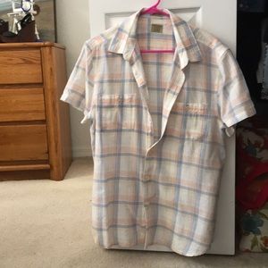 Lucky brand men’s short sleeve button down